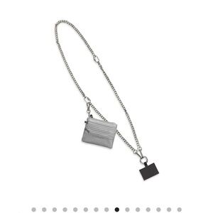 Save the Girls Phone Crossbody with Zippered Pouch - Silver
New without tags